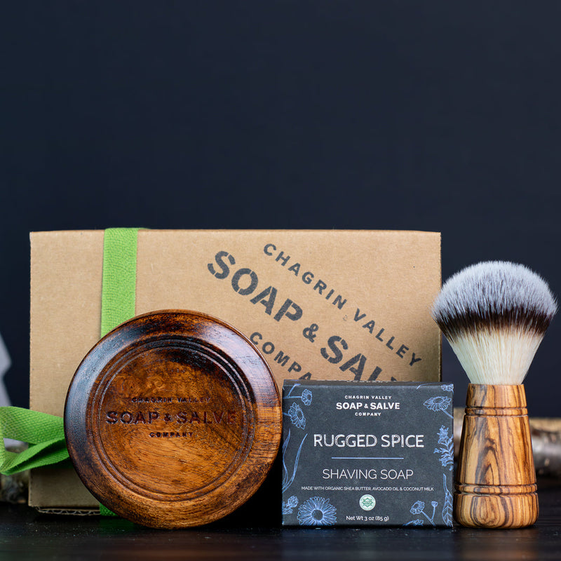 Chagrin Valley Soap & Salve Gift: Wood Shaving Gift Set Gift