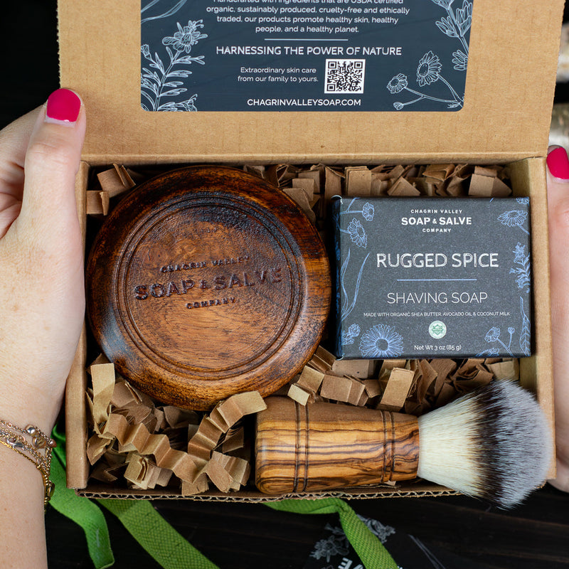 Chagrin Valley Soap & Salve Gift: Wood Shaving Gift Set Gift