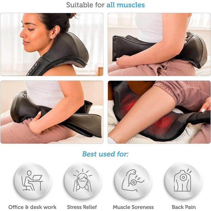 SmartPursue™ Heated Shiatsu Back and Neck Massager Massagers