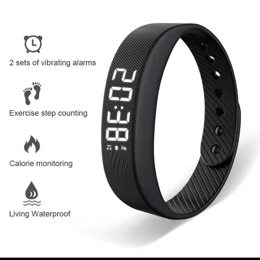 SmartPursue™ LED Digital Smart Bracelet Vibrating Alarm Clock Waterproof Clock Smart bracelet
