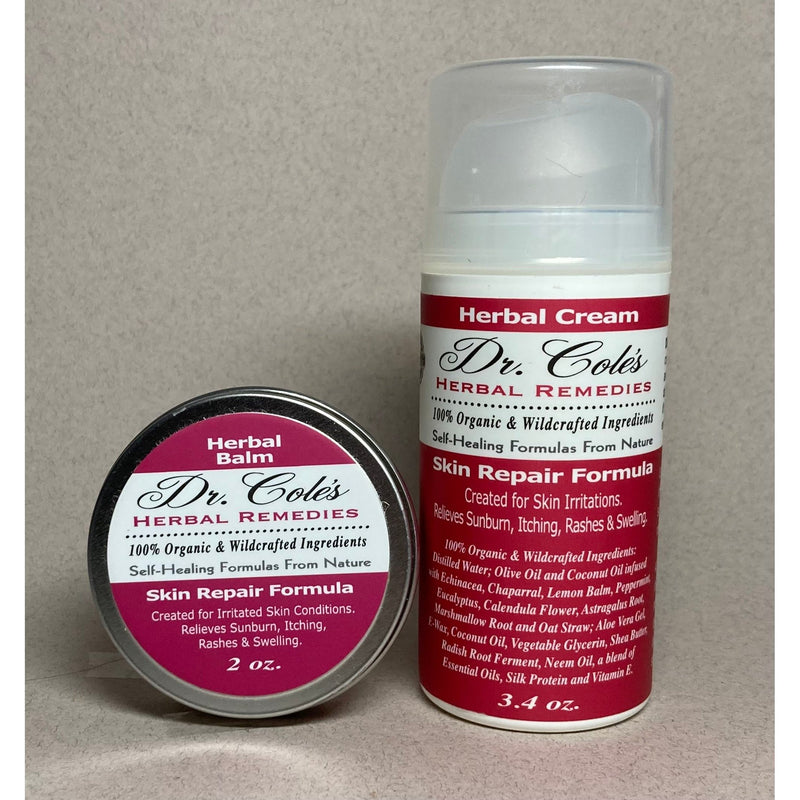 COLEHERBALS LLC S15 - Skin Repair Cream & Balm Bundle Herbal