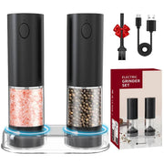 SmartPursue™ Rechargeable Electric Pepper Grinder – Adjustable Spice Mill Spice Grinders