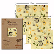 SmartPursue™ Eco-Friendly Reusable Food Wraps beeswax food wraps