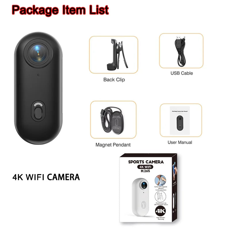 SmartPursue™ 4K Mini Vlog Camera with WiFi Mini Camera