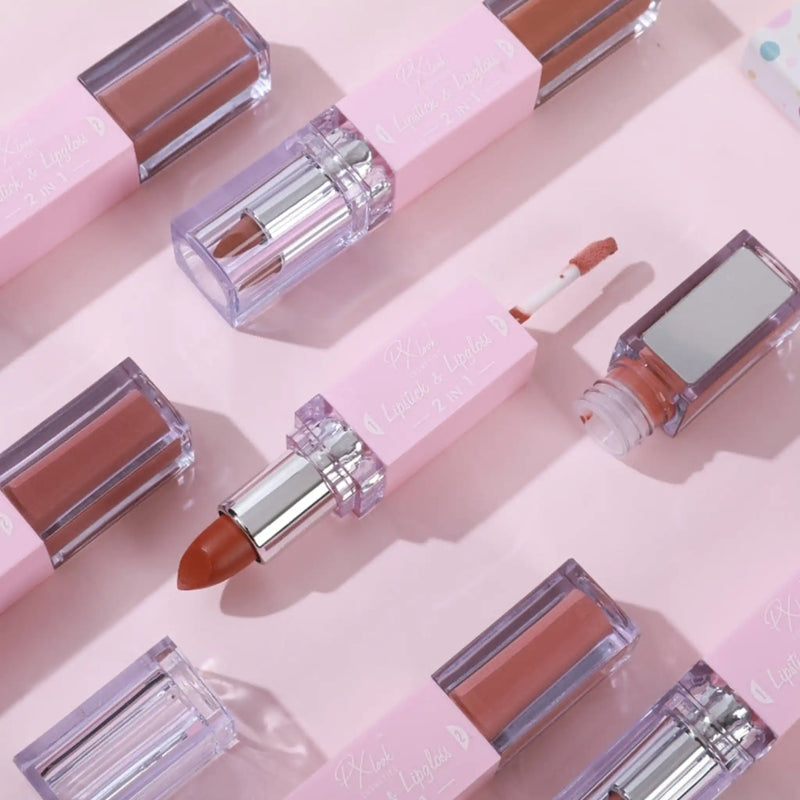 Prolux Cosmetics 2-in-1 Lipstick and Lip Gloss Combo