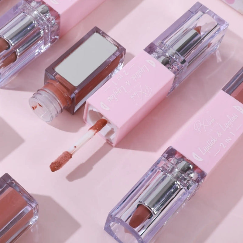 Prolux Cosmetics 2-in-1 Lipstick and Lip Gloss Combo