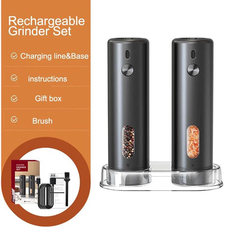 SmartPursue™ Rechargeable Electric Pepper Grinder Spice Grinders