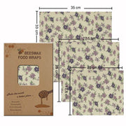SmartPursue™ Eco-Friendly Reusable Food Wraps beeswax food wraps
