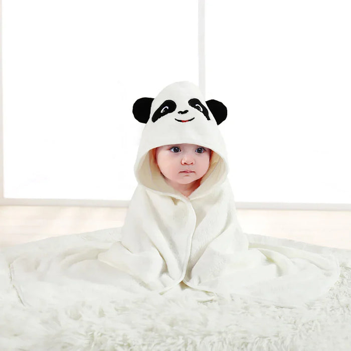 Thick Cotton Cartoon Hooded Bath Towel for Kids