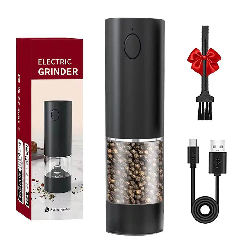 SmartPursue™ Rechargeable Electric Pepper Grinder – Adjustable Spice Mill Spice Grinders