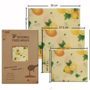 SmartPursue™ Eco-Friendly Reusable Food Wraps beeswax food wraps