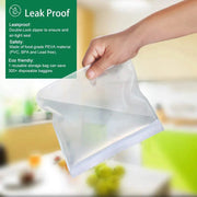 SmartPursue™ Silicone Food Storage Containers – Stand-Up Zip-Shut Bags Food Storage