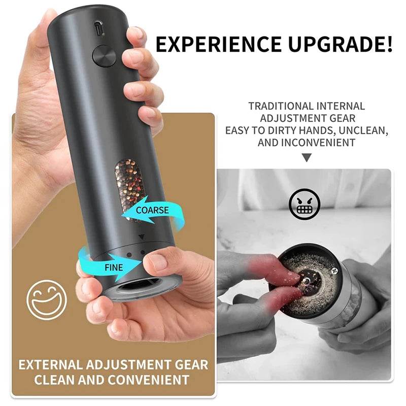 SmartPursue™ Rechargeable Electric Pepper Grinder Spice Grinders