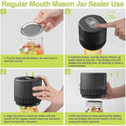 SmartPursue™ Vacuum Sealing Machine Mason Jar Vacuum Sealer Electric Vacuum Sealing Machine Kit