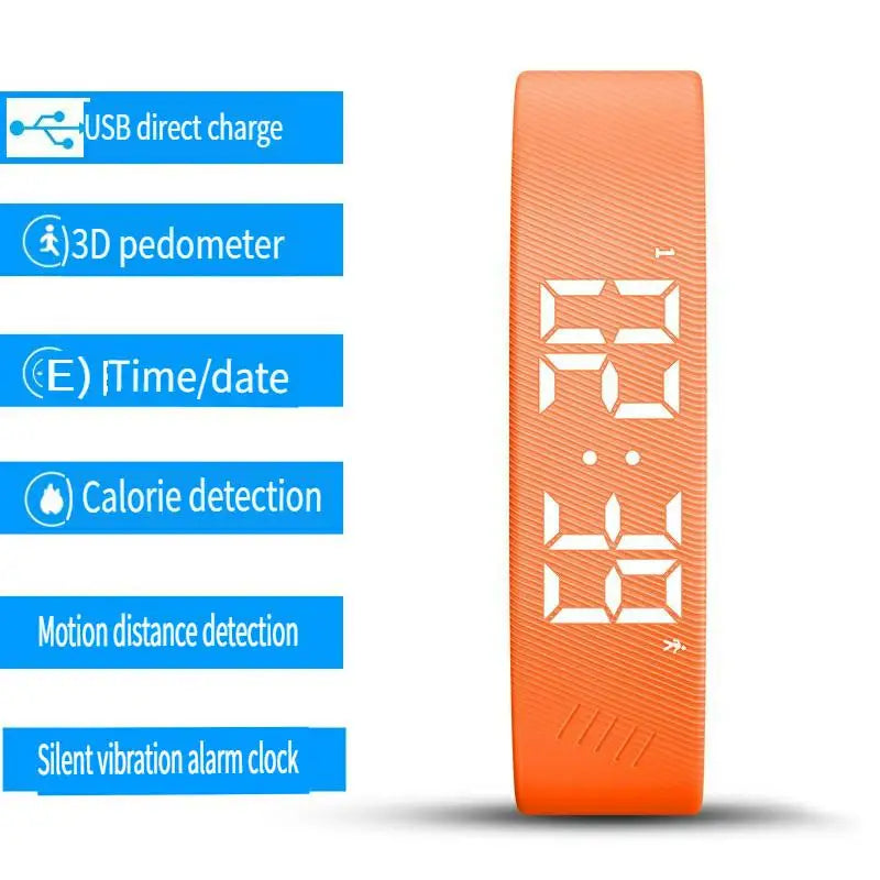 SmartPursue™ LED Digital Smart Bracelet Vibrating Alarm Clock Waterproof Clock Smart bracelet
