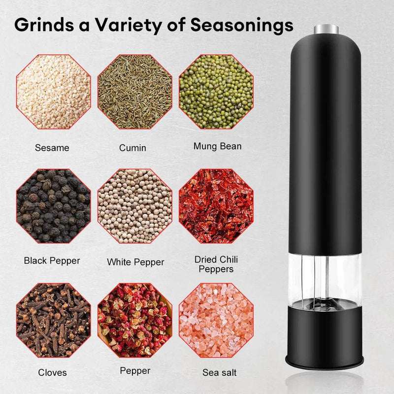 SmartPursue™ Electric Salt and Pepper Grinder Spice Grinders