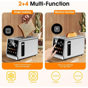 SmartPursue™ Stainless Steel Smart Digital Toaster Toaster