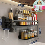 SmartPursue™ Wall-Mounted Kitchen Spice Rack Organizer spice organizer