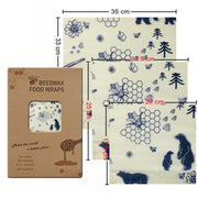 SmartPursue™ Eco-Friendly Reusable Food Wraps beeswax food wraps