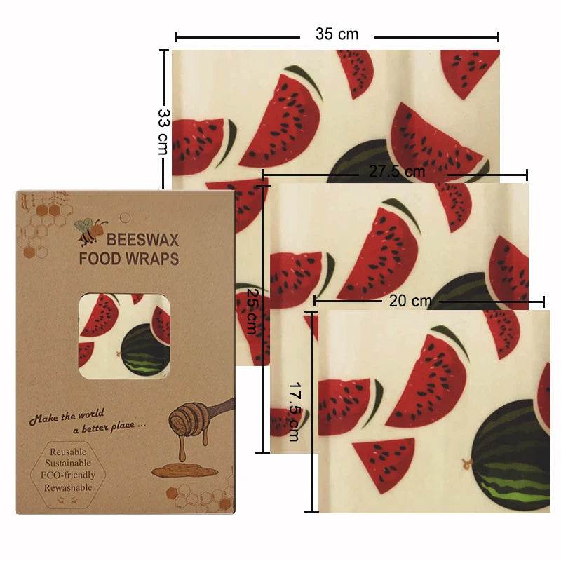 SmartPursue™ Eco-Friendly Reusable Food Wraps beeswax food wraps