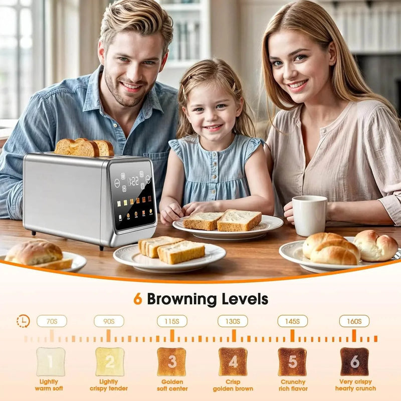 SmartPursue™ Stainless Steel Smart Digital Toaster Toaster