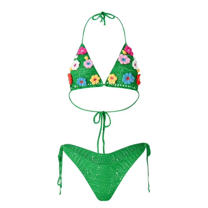 Green Knit Two-Piece swimsuit - Sexikinis Swim