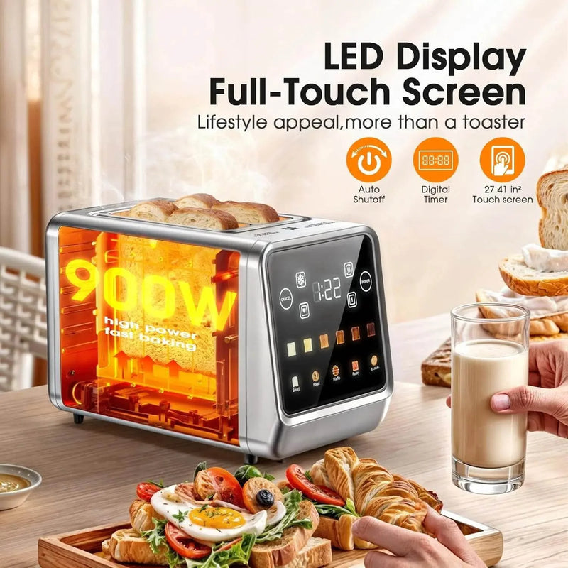 SmartPursue™ Stainless Steel Smart Digital Toaster Toaster
