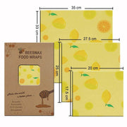 SmartPursue™ Eco-Friendly Reusable Food Wraps beeswax food wraps