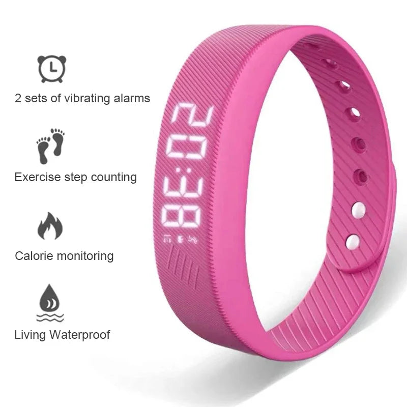 SmartPursue™ LED Digital Smart Bracelet Vibrating Alarm Clock Waterproof Clock Smart bracelet