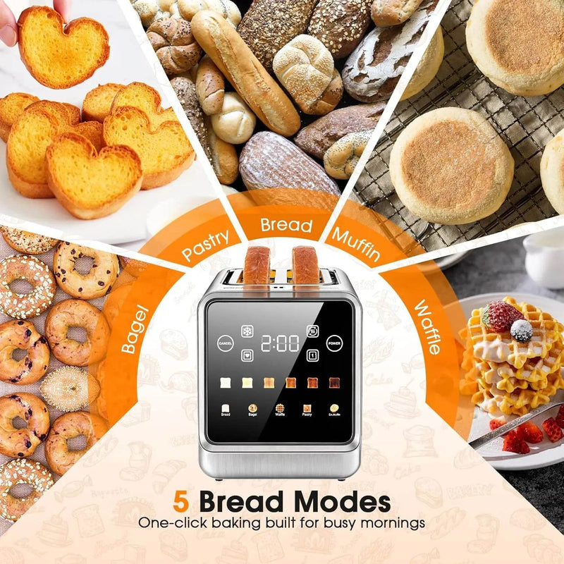 SmartPursue™ Stainless Steel Smart Digital Toaster Toaster