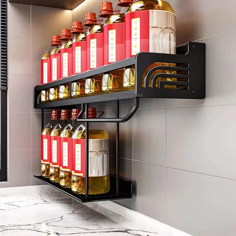 SmartPursue™ Wall-Mounted Kitchen Spice Rack Organizer spice organizer