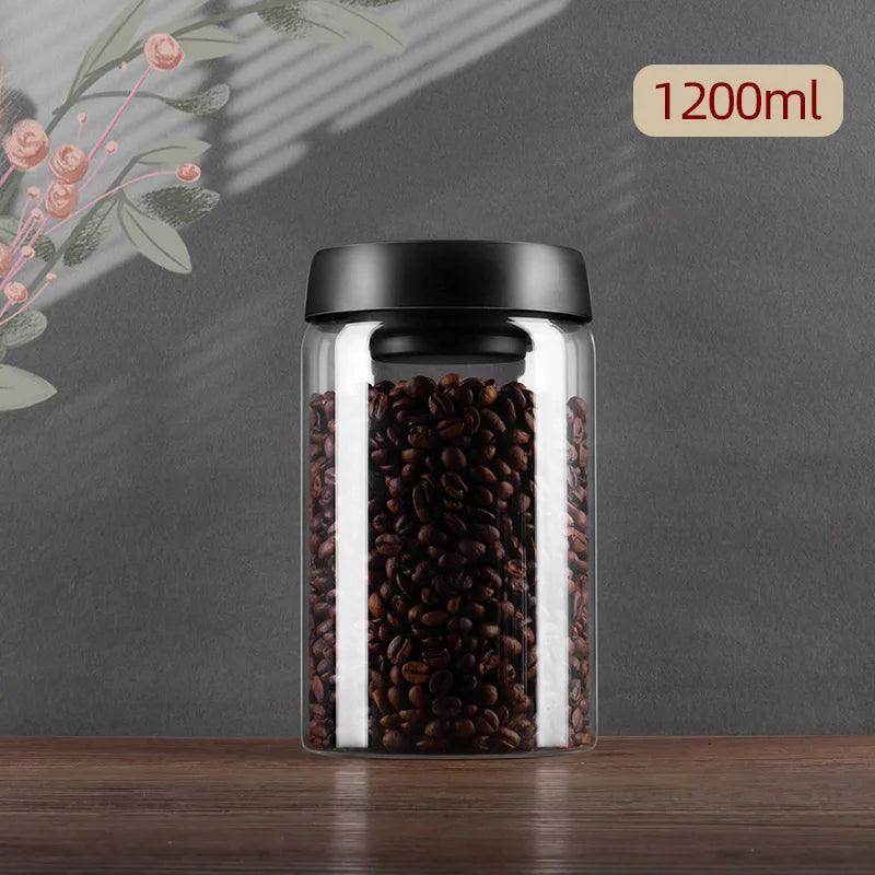SmartPursue™ Vacuum Sealed Jug Coffee Beans Airtight Canister Kitchen Utensils