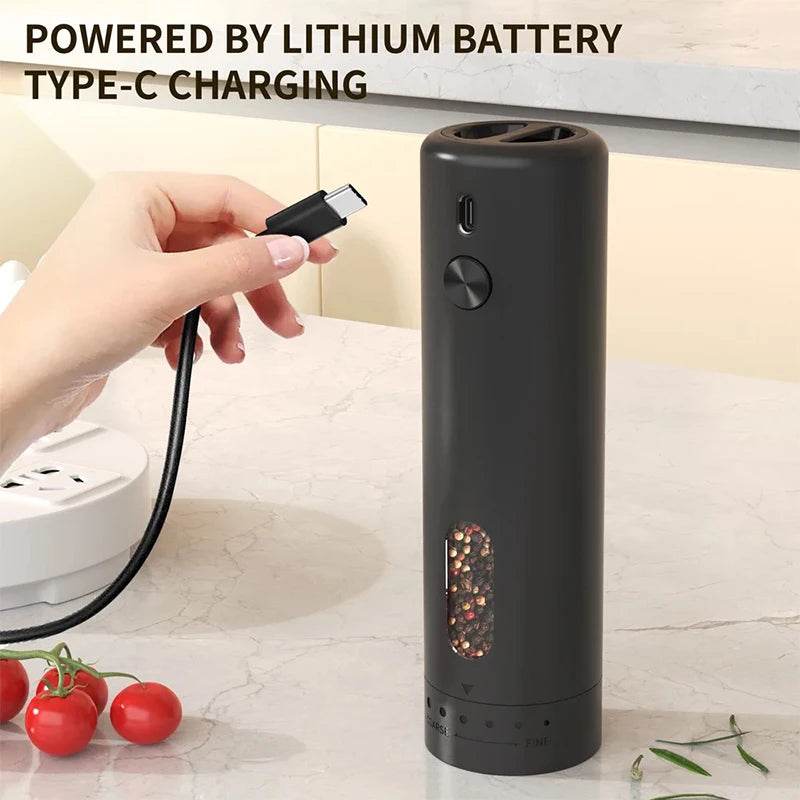SmartPursue™ Rechargeable Electric Pepper Grinder Spice Grinders