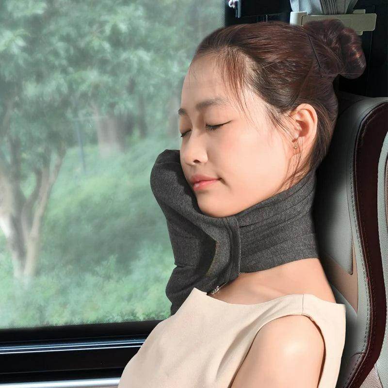 SmartPursue™ Memory Foam Travel Pillow for Sleeping Neck Pillows