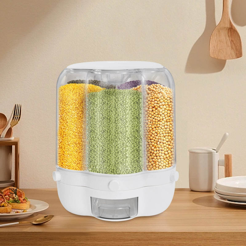 SmartPursue™ 6-Grid Rotating Food Dispenser Food Dispensers