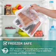 SmartPursue™ Silicone Food Storage Containers – Stand-Up Zip-Shut Bags Food Storage