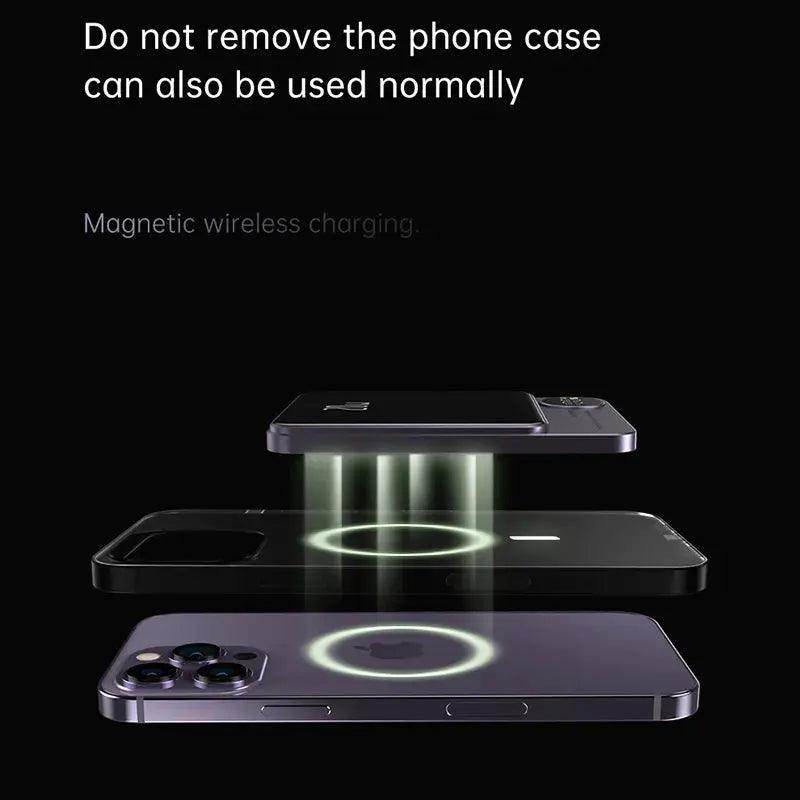 SmartPursue™ PowerHub ChargeMate wireless charger MagSafe Power Bank for iphone wireless power bank