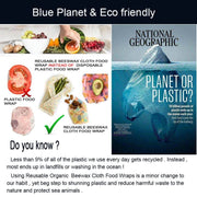 SmartPursue™ Eco-Friendly Reusable Food Wraps beeswax food wraps