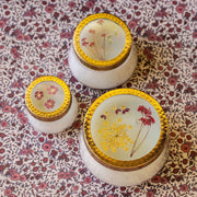 Rosy Rings Spicy Apple Large Pressed Floral Candle Pressed Floral Candles