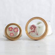 Rosy Rings Spicy Apple Small Pressed Floral Candle Pressed Floral Candles