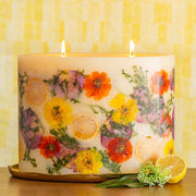 Rosy Rings Gold Centerpiece Botanical Candle Plate Candle Plate