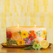 Rosy Rings Gold Statement Botanical Candle Plate Candle Plate