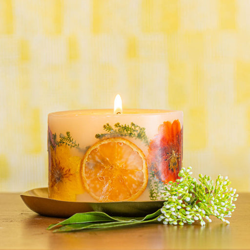 Rosy Rings Petite Botanical Candle Plate Candle Plate