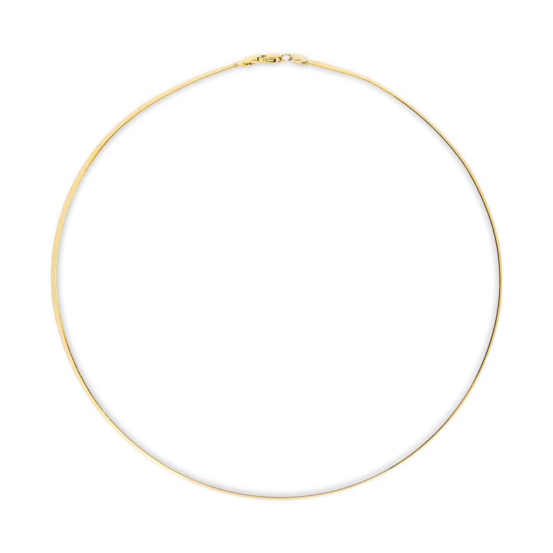 Bids.com Unisex Solid 14K Yellow Gold 2.8mm Imperial Herringbone Chain Necklace - 18" Inches Necklaces