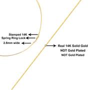 Bids.com Unisex Solid 14K Yellow Gold 2.8mm Imperial Herringbone Chain Necklace - 18" Inches Necklaces