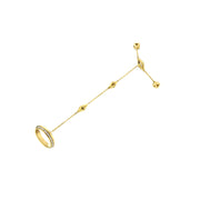 Bids.com 14K Yellow Gold 1/4 Cttw Diamond Ring and Bracelet Hand Chain (G-H Color, SI1-SI2 Clarity) - 7" Bracelets