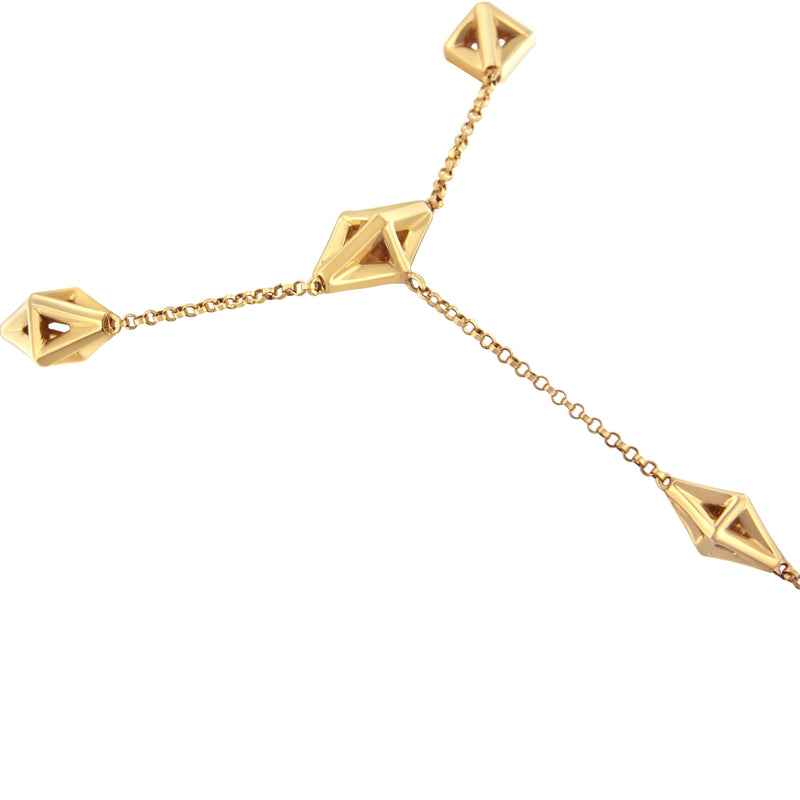 Bids.com 14K Yellow Gold 1/4 Cttw Diamond Ring and Bracelet Hand Chain (G-H Color, SI1-SI2 Clarity) - 7" Bracelets