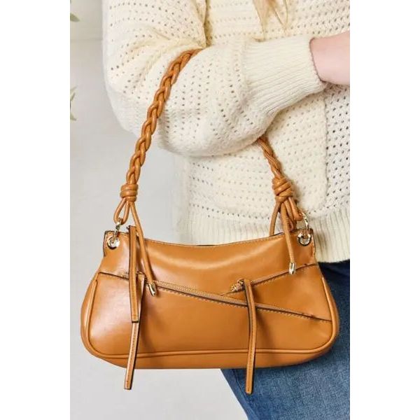 SHOMICO Braided Strap Shoulder Bag