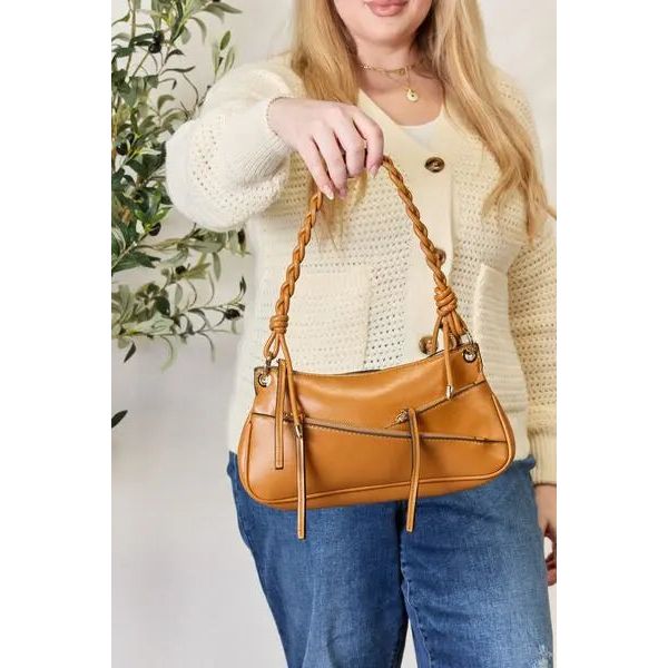 SHOMICO Braided Strap Shoulder Bag