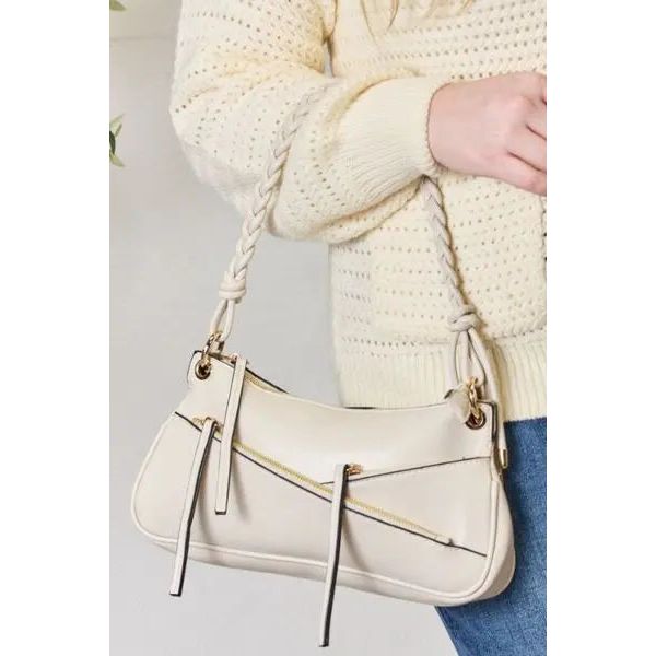 SHOMICO Braided Strap Shoulder Bag